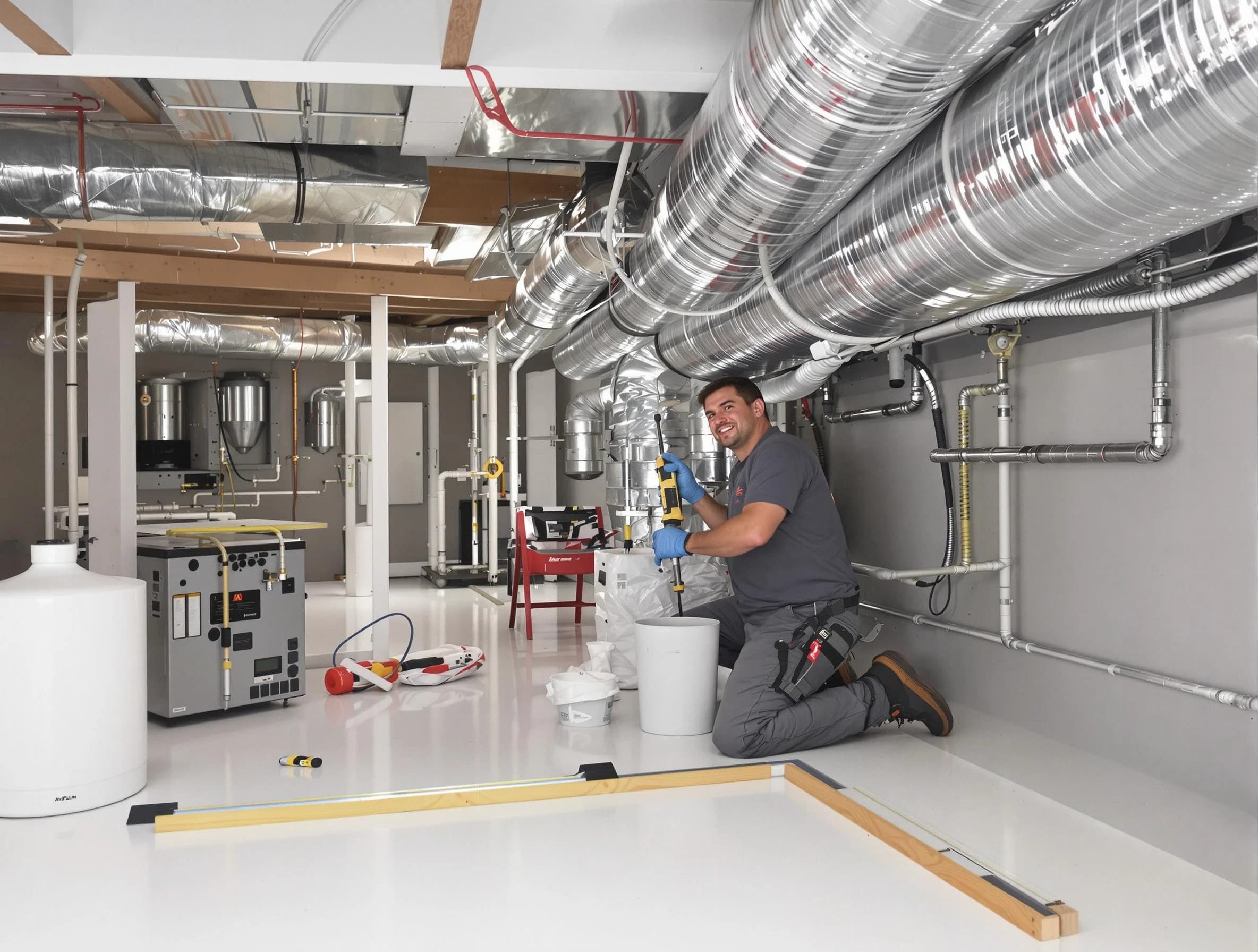 Professional duct sealing service by Peters Air Duct Cleaning in Peters