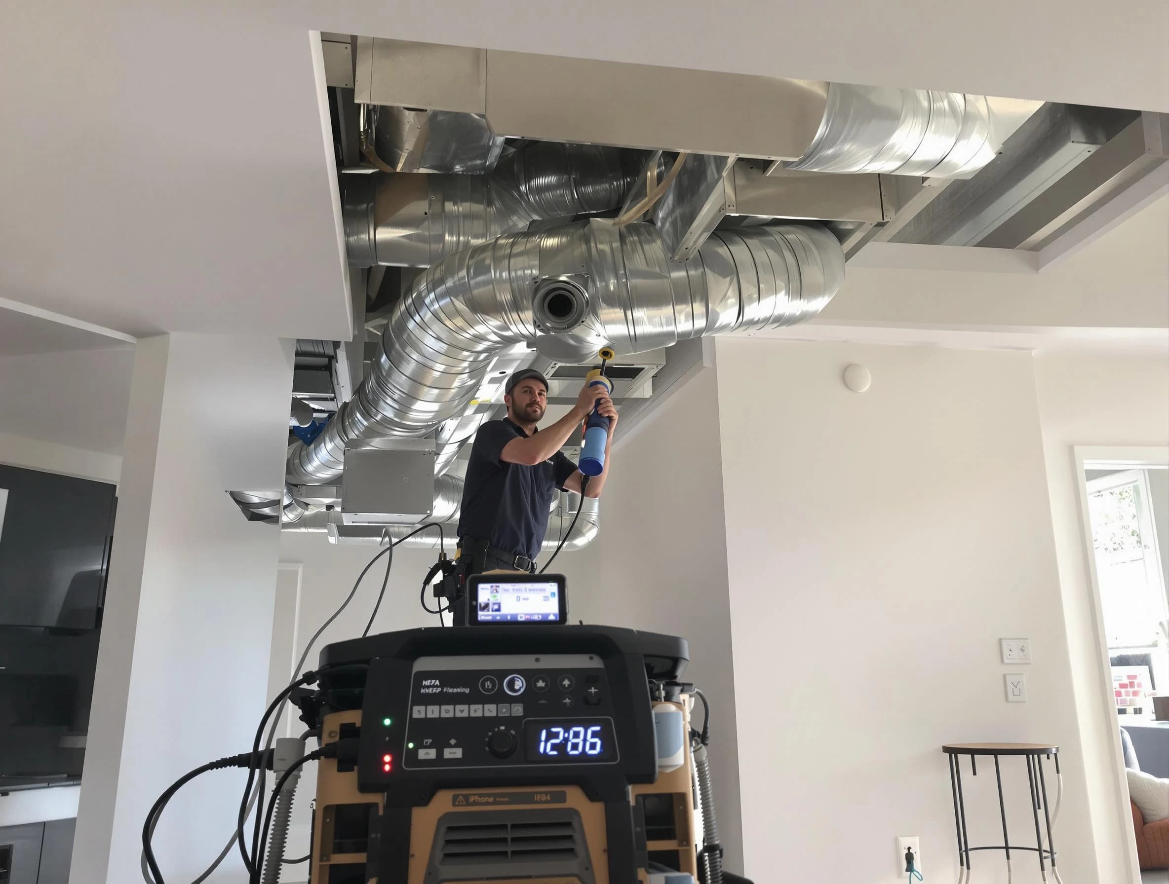 Advanced pure air duct cleaning by Peters Air Duct Cleaning in Peters