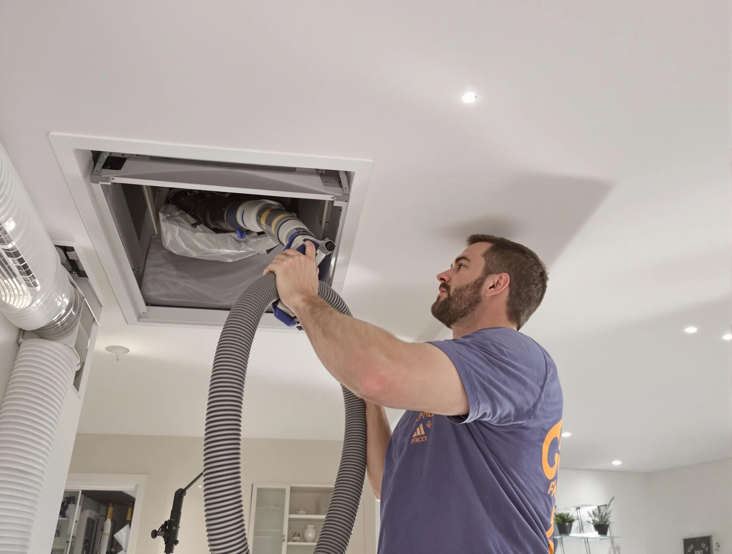 Precision indoor duct cleaning by Peters Air Duct Cleaning in Peters