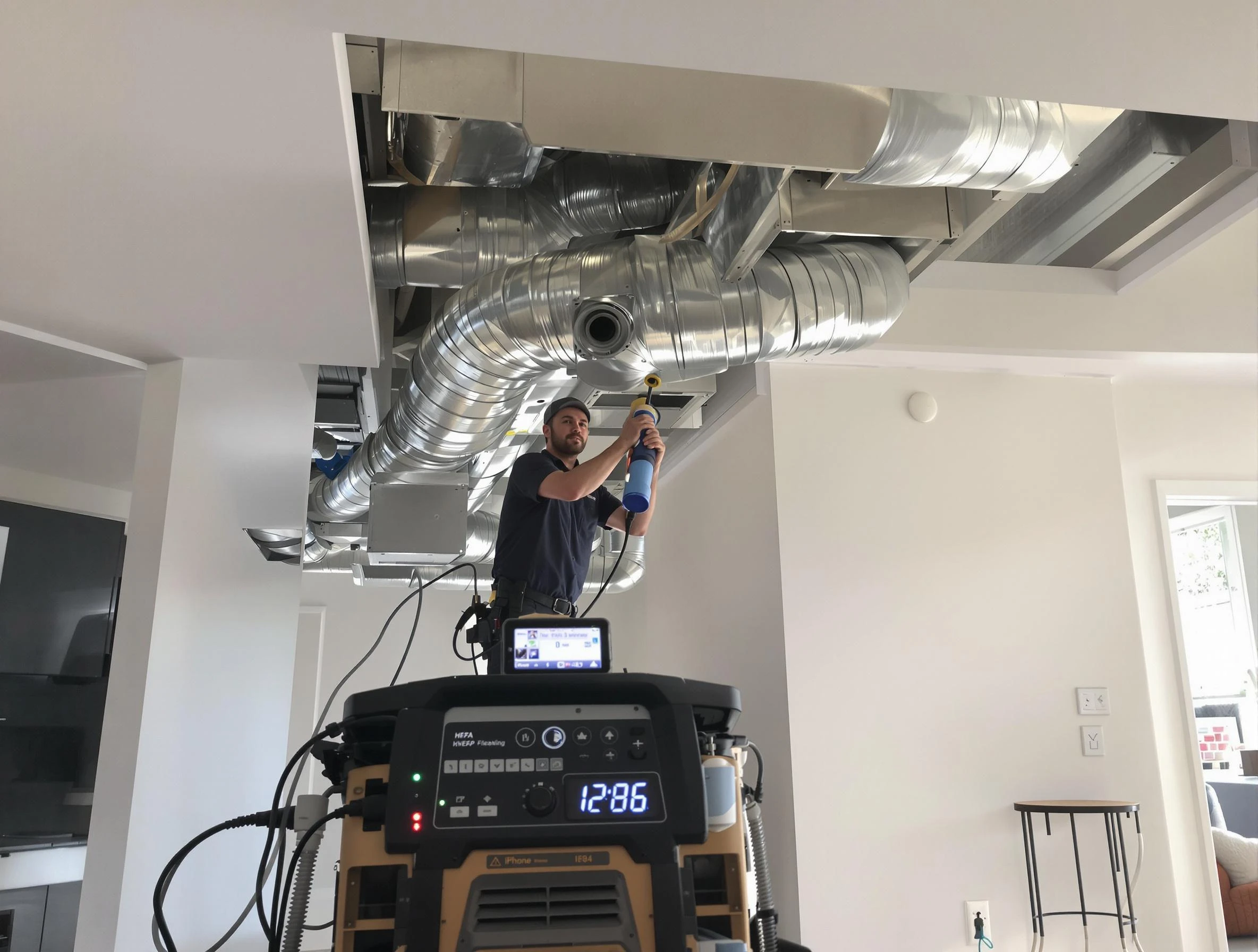 Advanced pure air duct cleaning by Peters Air Duct Cleaning in Peters